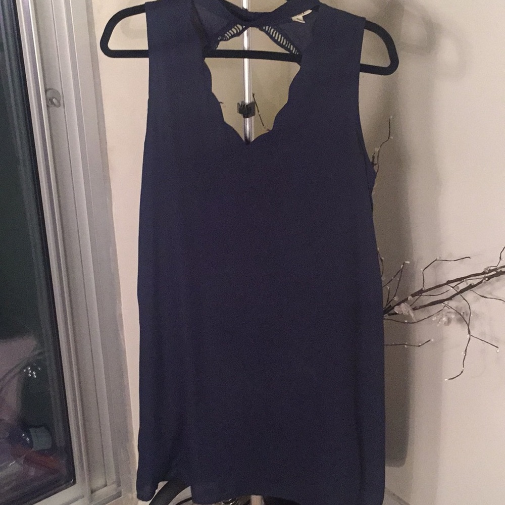 Cute Navy Choker Dress